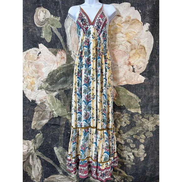 New BY BAROK PARIS - RHADA MAXI DRESS 22S305 Size Large - Picture 5 of 9